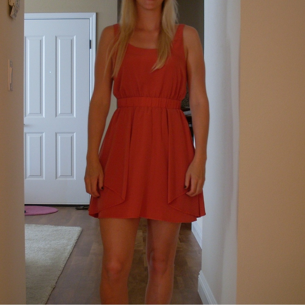 BCBGeneration Coral Sundress Mini